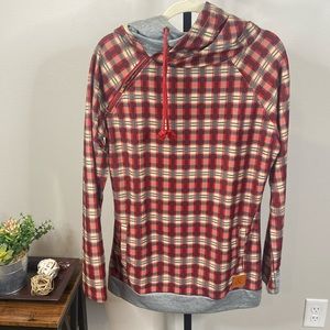 Ampersand Avenue Holiday Plaid Doublehood - XL (fits small)